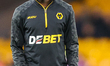 Carlos Forbs of Wolves warms up during the Premier League match between Wolverhampton Wand...