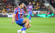 Number 12, Daniel Munoz of Crystal Palace, is in attacking action during the Premier Leagu...