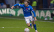 Lewis Bate #4 of Stockport County F.C. is in action during the FA Cup First Round match be...