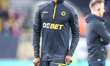 #24, Toti Gomes of Wolves warms up during the Premier League match between Wolverhampton W...