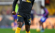 #24, Toti Gomes of Wolves warms up during the Premier League match between Wolverhampton W...