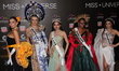 (L-R) Miss Albania Franceska Rustemi, Miss Hungary Kenez Nora, Miss Laos Miepooh Phiranya...