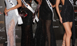 (L-R) Miss Fiji Manshika Prasad, Miss Jamaica Rachel Silvera, Miss Pakistan Noor Xarmina,...