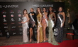 (L-R) Miss Turkey Ayliz Duman, Miss Italy Glelany Cavalcante, Miss North Macedonia Tea Gjo...
