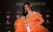 Miss Malaysia Sandra Lim attends the red carpet for the Miss Universe Catrinas Gala at Ant...