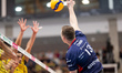 RAFAL SZYMURA participates in a match of the PLUS Liga between Stal Nysa and ZAKSA Kedzier...
