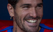 Rodrigo De Paul of Atletico de Madrid sits on the bench during the La Liga EA Sports 2024/...