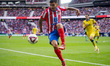 Angel Correa of Atletico de Madrid is in action with the ball during the La Liga EA Sports...
