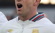 England's George Ford (Sale Sharks) sings the national anthem during the Autumn Nations Se...