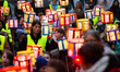 Thousands of children participate in the Martin parade in Bonn, Germany, on November 6, 20...