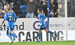 Ryan De Havilland (8 Peterborough United) celebrates after scoring the team's fifth goal d...