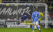 RKC goalkeeper Jeroen Houwen plays during the match between RKC and NEC at the Mandemakers...