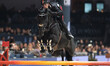 Giacomo Casadei rides Marbella du Chabli during the CSI5*-W Longines FEI Jumping World Cup...