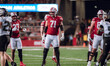 The Wisconsin Badgers play against the Oregon Ducks at Camp Randall Stadium in Madison, Wi...