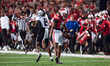 Wisconsin Badgers wide receiver Vinny Anthony II #8 catches a long pass against the Oregon...