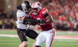 Wisconsin Badgers running back Tawee Walker #3 takes the ball upfield against the Oregon D...