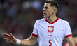 Jan Bednarek of Poland looks on during the UEFA Nations League 2024/25 League A Group A1 m...