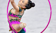 Mariia Borisova of Russia competes in the Hoop final of the International Rhythmic Gymnast...