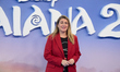At a photocall for Vaiana 2 in Madrid, Spain, on November 23, 2024, Carlota Arbeloa poses....
