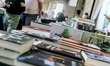 Books are on a table during the opening day of the event in Limassol, Cyprus, on November...