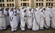 Catholic nuns from the Missionaries of Charity, the global order of nuns founded by Saint...