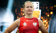 Emilia Koterska participates in her fight against Dunia Martinez Mas during the Suzuki Box...