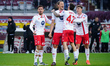 Milan Djuric (AC Monza) celebrates the goal with his teammates during the Italian champion...