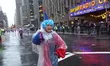 The Holiday Clowns entertain the crowds on Central Park West during the 98th Macy's Thanks...