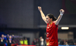 Lorena Gabriela Ostase is in action during the Romania vs. Czechia match at the Women's EH...