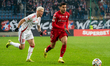 Piotr Glowacki and Angel Baena participate in the game between Wisla Krakow and LKS Lodz i...
