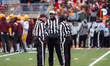 The Wisconsin Badgers play against the Minnesota Golden Gophers at Camp Randall Stadium in...