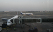 An IndiGo Airlines aircraft taxis on the tarmac at the Netaji Subhash Chandra Bose Interna...