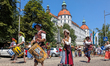 In Neuburg an der Donau, Germany, on July 9, 2023, the city hosts a grand historical parad...