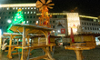 A general view shows the closed Bochum Christmas market in Bochum, Germany, on December 3,...