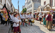 In Neuburg an der Donau, Germany, on July 9, 2023, the city hosts a grand historical parad...