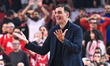 Head Coach Georgios Bartzokas of Olympiacos Piraeus is present during the Euroleague, Roun...