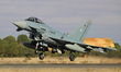 The Eurofighter EF-2000 Typhoon of the Luftwaffe (German Air Force) takes off from Los Lla...