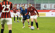 Giorgia Arrigoni and Lina Magull play during the Women's Serie A match between AC Milan an...
