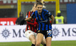 Michela Cambiaghi plays during the Women's Serie A match between AC Milan and FC Internazi...