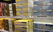 Cartons of cigarettes are at a duty-free shop at Zayed International Airport in Abu Dhabi,...