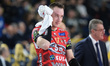 Oleh Plotnytskyi of Sir Susa Vim Perugia participates in the match between Rana Verona and...