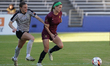 Jenna Winebrenner #20 of Dallas Trinity FC drives the ball forward against Brooklyn FC dur...