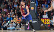Tomas Satoransky of FC Barcelona sets up a play during the EuroLeague basketball game agai...