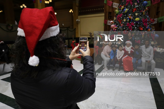 Mrs. Claus Receives Letters From Girls And Boys In Mexico City