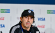 Guillermo Almada, Head Coach of CF Pachuca, attends the press conference ahead of the FIFA...