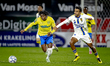 RKC midfielder Chris Lokesa and SC Cambuur Leeuwarden midfielder Nicky Souren participate...