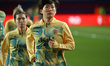 Aoba Fujino trains during the match between FC Barcelona Women and Manchester City Women,...