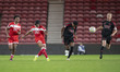 Rio Patterson-Powell of Middlesbrough passes the ball forward during the Premier League In...