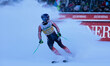 Brodie Seger (CAN) uses Atomic during the AUDI FIS Ski World Cup men's Downhill at Saslong...