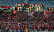 Al-Ahly fans attend the match between Al Ahly and Chabab Belouizdad in the African Champio...